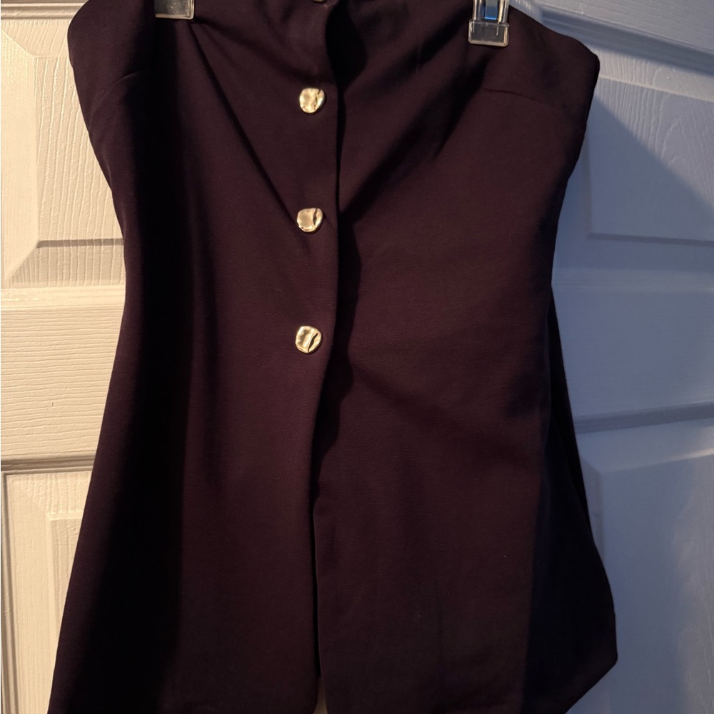 H&M Deep Purple Strapless Top